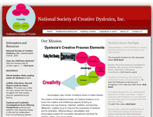 Tablet Screenshot of creativedyslexics.org